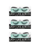 Essence Lash Like a Boss No. 04 False Lashes - Vegan Long-Lasting Defining & Volume-Giving - 3 Pack of Stunning Black Artificial Eyelashes for International Shipping - Buy Online on GoSupps.com