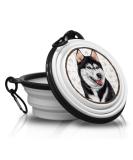 29. Husky Foldable Portable Pet Bowl with Carabiner - Ideal Travel Food & Water Bowl for Dogs - Buy Online on GoSupps.com