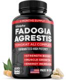 600mg Fadogia Agrestis & 400mg Tongkat Ali - Maximum Strength Supplement for Muscle & Athletic Performance - 120 V-Caps - Buy Online on GoSupps.com