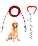 EfuturTime Large Dog Plot with 6m Leash | Durable Base Piral Anchor for Outdoor Camping & Farm | Perfect for Small to Large Dogs - Buy Online on GoSupps.com
