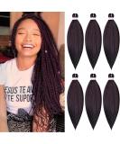 Pre-stretched Braiding Hair 26 inch 6 Packs Itch Free Synthetic Fiber Crochet EZ Braids Soft Yaki Texture Braiding Hair Extensions (99J#) 26 Inch (Pack of 6) 99J# - Buy Online on GoSupps.com