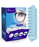 Lens Wipes with Microfiber Cloths - 400 Cleaning Wipes + 10 Cloths - Ideal for Eyeglasses & Camera Lenses - Buy Online on GoSupps.com