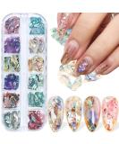Abalone Seashell Nail Art Sequins - 3D Mermaid Shell Design for Gel Nails - Ocean Rivet Decorations for Women and Girls - Buy Online on GoSupps.com