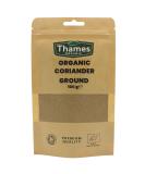 Organic Coriander Ground-Certified Organic Non-GMO Vegan No Additives No Preservatives Resealable Bag by Thames Organic 100g 100 g (Pack of 1) - Buy Online on GoSupps.com