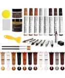 DEWEL Wood Furniture Repair Kit - Wood Fillers Touch Up Markers & Wax Sticks for Cracks Scratches & Holes - Perfect for Tables Floors & Doors - International Shipping Available - Buy Online on GoSupps.com