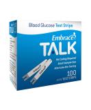Embrace Talk Blood Glucose Test Strips 100ct - Accurate and Reliable Test Strips for Monitoring Glucose Levels - Buy Online on GoSupps.com