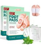 Detox Foot Pads for Stress Relief & Deep Sleep 20 Pieces with Vinegar & Ginger Powder | Improve Sleep Quality & Blood Circulation - Buy Online on GoSupps.com