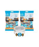 Toffee Sweets Walkers Nonsuch Salted Caramel Flavour x 2 Bags 150g each Bundle with TinTastic Silver Window Lid Refillable On-the-Go Travel Tin - Buy Online on GoSupps.com
