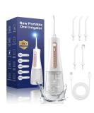 Water Dental Flosser - Cordless Oral Irrigator with 5 Modes 350ML Tank IPX7 Waterproof Portable & Rechargeable for Travel - Effective Teeth Cleaning Solutions - Buy Online on GoSupps.com