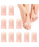 Breathable Gel Toe Caps for Toe Protection - Large Size for Ingrown Missing & Blistered Toenails - International Shipping Available - Buy Online on GoSupps.com