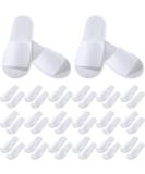 48 Pairs White Disposable Spa Slippers for Women Men - Non-Slip Guest Slippers for Hotel, Travel, Home, Party - Open Toe - Buy Online on GoSupps.com