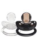LittleForBig Generation 1 Shine Pacifier Set - Black & Crystal | International Shipping Available - Buy Online on GoSupps.com