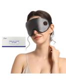 Heated Eye Mask for Dry Eyes - Cordless Warm Compress 1000mAh 3 Heat Levels Electric Washable Cover - Travel Size (Gray - Buy Online on GoSupps.com