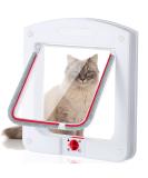 Cat and Dog Pet Door with Weatherproof 4-Way Lock - 8 x 8.6 Inches - Buy Online on GoSupps.com