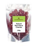 Natural Red Glace Cherries 250g by Manor Springs - Buy Online on GoSupps.com