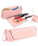 2-in-1 Heat Resistant Hair Tools Travel Bag - Organizer for Flat Irons Curling Irons & Accessories - Perfect Heat Mat for On-the-Go - Pink - Buy Online on GoSupps.com