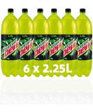 Mountain Dew 6 pack of 2.25L bottles - Bold Lemon-Lime Flavour Yellow-Lime-Coloured Attractive Packaging Perfect for Parties & Occasions - Buy Online on GoSupps.com