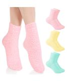Buy 3 Pairs Aloe Moisturizing Spa Socks - Fuzzy Non-Slip Foot Care for Dry Feet & Cracked Heels | Perfect for Overnight Repair - Buy Online on GoSupps.com