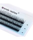 Individual Cluster Lashes C Curl 0.10mm 13mm 120Pcs | Soft 3D Effect DIY Eyelash Extensions - RR-13mm Clusters-YW-0.10-C - Buy Online on GoSupps.com