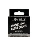 Platinum Coated Stainless Steel Level 3 Double Edge Razor Blades - 100 Count - Buy Online on GoSupps.com