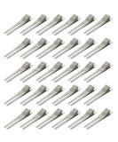 100 Pcs Double Prong Curl Clips for Hair Bow Styling - Silver | Hair Salon & Barber Essential - Buy Online on GoSupps.com