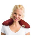 KOYA Naturals Microwavable Neck Heating Pad - Cherry Pit Pillow for Muscle & Joint Pain - Moist Heat Therapy for Menstrual Cramps - Henna Red - Buy Online on GoSupps.com
