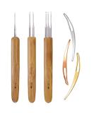 Dreadlock Crochet Hook Set - 6 Pieces with Hair Weaving Needle Tool - 1/2/3 Hooks - Braid Craft Locking - 0.5mm - Buy Online on GoSupps.com