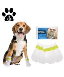 Ladadee Disposable Dog Booties - 8Pcs M-Width 1-2.5in - Paw Protection Socks for Small Dogs - Adjustable Straps for Hardwood Floors - Buy Online on GoSupps.com