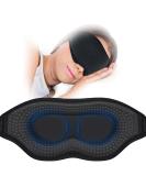 Ergonomic Cotton Weighted Sleep Eye Mask - 3D Hollow Design for Men & Women | Ideal for Travel Sleep & Business Trips | 4.2 Oz / 120g - Buy Online on GoSupps.com