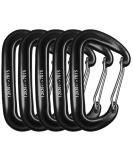 Heavy Load Aluminum Carabiner Set - 5 Colorful 12KN (1200kg) Hooks for Outdoor & Everyday Use - Buy Online on GoSupps.com