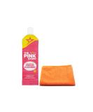 Pink Stuff Versatile Liquid Cream Cleaner 500ML -Household Cleaner - Effective for removing Grease from Hard Surfaces- with Ultra Absorbent Microfibre Cleaning Cloth - Buy Online on GoSupps.com