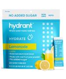 Hydrant Hydrate, No Added Sugar, Electrolyte Powder Rapid Hydration Mix, Hydration Powder Packets Drink Mix, Helps Rehydrate Better Than Water (Lemonade, 30 Count) Lemonade 30 Count (Pack of 1) - Buy Online on GoSupps.com