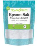 Sky Organics Epsom Salt 5 lbs - Soothe, Refresh & Relax Your Body - Buy Online on GoSupps.com