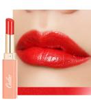 Oulac 2-in-1 Lipstick & Lip Balm | Juicy Shiny Lip Care for Dry Cracked Lips | Glossy Moisture Lipstick (S6) Love Fighter - Shop Internationally - Buy Online on GoSupps.com