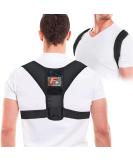 Posture Corrector Support Brace Belt | Adjustable Upper Back Brace for Clavicle Support & Pain Relief | Medical Grade Back Straightener - International Shipping Available - Buy Online on GoSupps.com