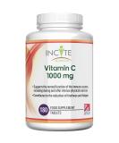 Vitamin C 1000mg | 180 Premium Tablets (6 Month s Supply) | High Dose Quality Ascorbic Acid | Suitable for Vegetarian & Vegans| Made in The UK by Incite Nutrition  - Buy Online on GoSupps.com