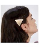 Iaceble Minimalist Triangle Hair Clip Barrette - Gold Metal Hairpin for Women and Girls - Buy Online on GoSupps.com