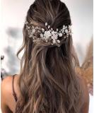Unicra Bridal Wedding Hair Vine | Silver Rhinestone Headpiece & Flower Hair Accessories for Women - Shop Now! - Buy Online on GoSupps.com