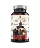Alpha Muscle Mass & Strength Supplement | Vegan Co-Q10 Ginkgo Biloba Tribulus Maca & More for Energy & Endurance - International Shipping - Buy Online on GoSupps.com