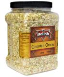Dried Chopped Onion by Its Delish - Premium 28 Oz Jumbo Jar | All Natural & Preservative-Free | Certified Kosher - Buy Online on GoSupps.com