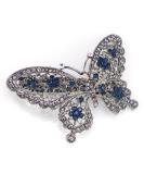 AKOAK Blue Crystal Butterfly Hairpin - Fashion Headwear Barrette Clip - Buy Online on GoSupps.com