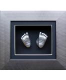 Anika-Baby BabyRice 6x5inch Baby Casting Kit in Brushed Pewter 3D Frame (Metallic Silver) - Buy Online on GoSupps.com