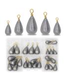 UperUper Fishing Weights Sinkers Kit - 25pcs/Box Assorted Bass Casting Bell Sinkers for Saltwater Freshwater Fishing - Buy Online on GoSupps.com