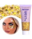 Body Glitter Gel - Yellow Festival Face & Body Glitter Liquid for Make Up DIY Nail & Lips | 50ml Glitter Gel Accessories - Buy Online on GoSupps.com