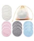 12 Slimming Pads - Washable & Reusable Bamboo Cotton Makeup Remover - Eco-Friendly & Zero Waste Face & Eyes Care - Buy Online on GoSupps.com