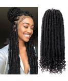 Goddess Locs Crochet Hair 16 Inch 6 Pack - Pre-looped Faux Locs for Black Women - Soft Synthetic Braiding Hair Extensions in 1B - Buy Online on GoSupps.com