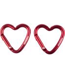 munkees Mini Heart Carabiner Keyring 2 x Red - Buy Online on GoSupps.com