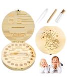 Terjbg Wooden Tooth Box for Kids | Milk Teeth Storage | Perfect Tooth Fairy Gifts for Girls & Boys - Buy Online on GoSupps.com