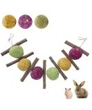 GNCLOUD Rabbit Toys: Apple Stick, Rose & Grass Ball - Hanging Boredom Breaker Treats for Hamsters, Chinchillas, Guinea Pigs, Gerbils - 1pc - Buy Online on GoSupps.com