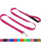 Taglory Reflective Dog Leash for Small Dogs - Padded Handle Lightweight 1.2m x 2cm Up to 10kg - Pink | 1-Pack - Buy Online on GoSupps.com